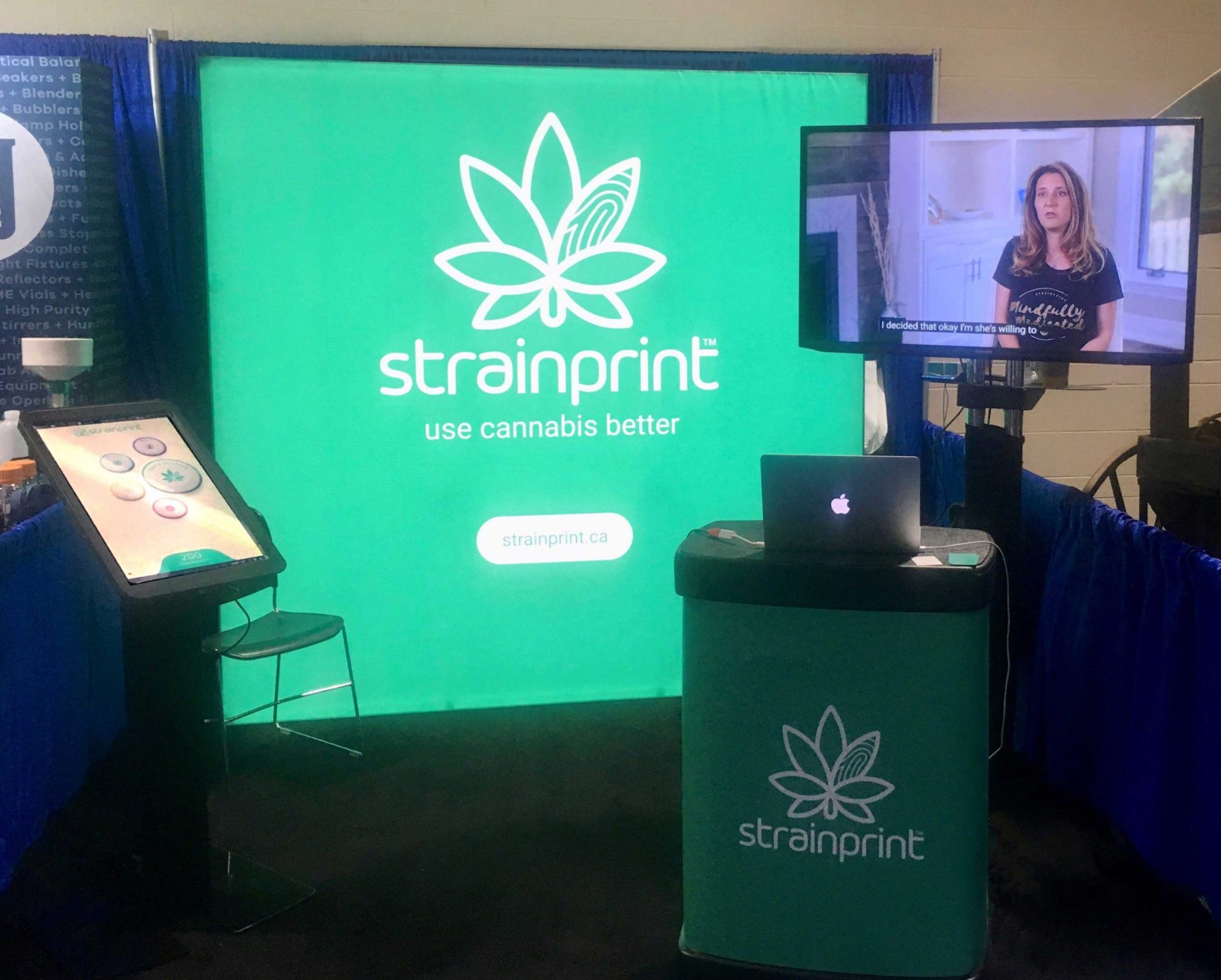 Strainprint Trade Show Display Booth with Features